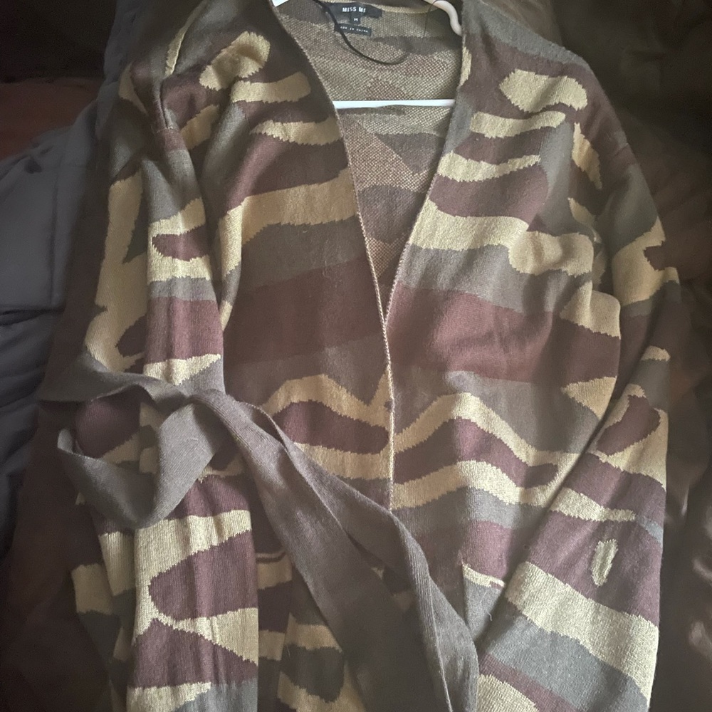 Brand New  Never worn Camo medium Miss me Cardigan